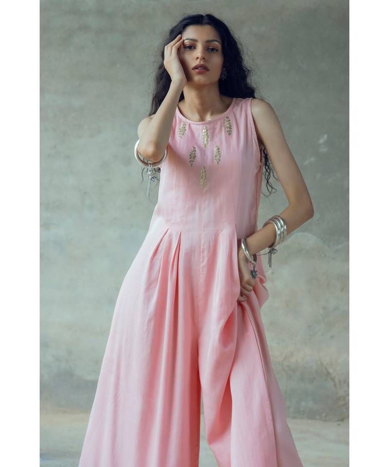 "Sundari" Pitthan Work Sleeveless Jumpsuit