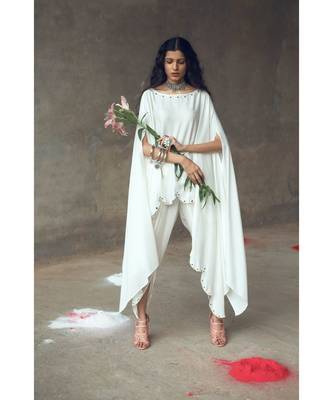 White    Rambha    Kaftaan Set 1