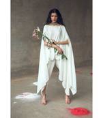 White    Rambha    Kaftaan Set