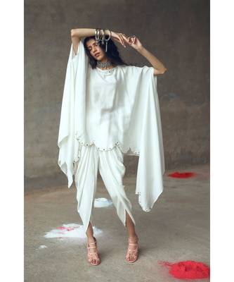 White    Rambha    Kaftaan Set 4