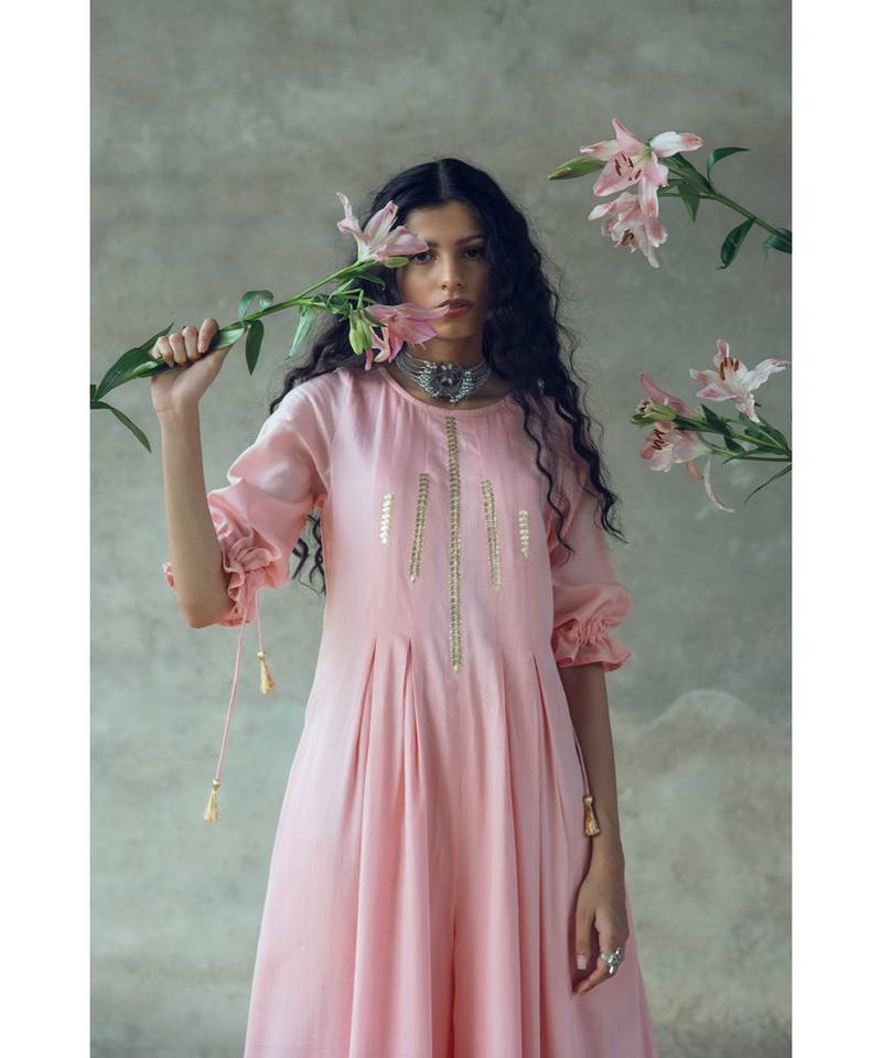 "Suvahu" Tie Up Sleeve Jumpsuit