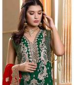Green Pakistani Style Designer Suit