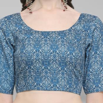 Janasya Women's Poly Silk Stitch Blouse 4
