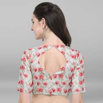 Janasya Women's Poly Silk Stitch Blouse 3