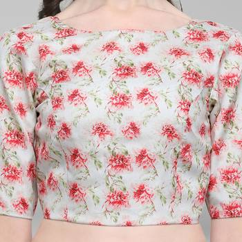 Janasya Women's Poly Silk Stitch Blouse 4