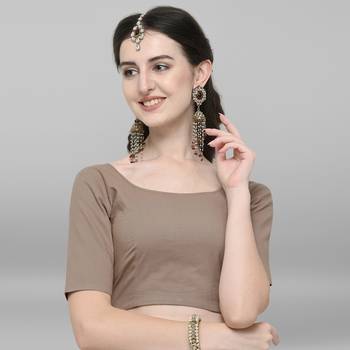 Janasya Women's Cotton Lycra Stitch Blouse 1