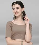 Janasya Women's Cotton Lycra Stitch Blouse