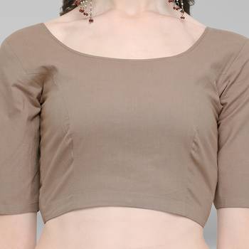 Janasya Women's Cotton Lycra Stitch Blouse 4