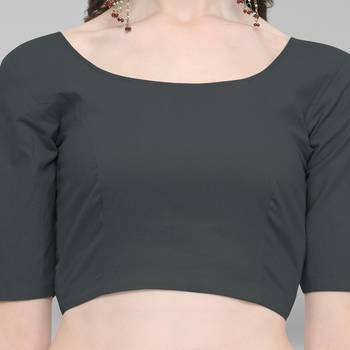 Janasya Women's Cotton Lycra Stitch Blouse 4