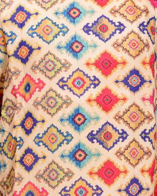Multicolor printed cotton silk boys-kurta-pyjama 5