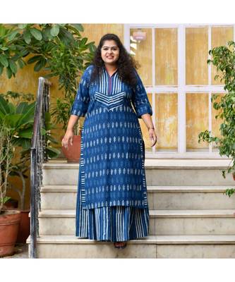 Indigo dabu handblock kurta 5