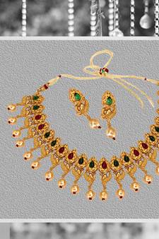 multicolor emerald necklace-sets