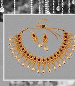 Red ruby  necklace-sets