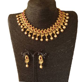 Red ruby   necklace-sets 2