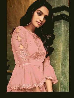 Pink Evening Wear Designer Pakistani Suit 1