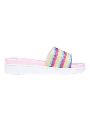 rubber Stylish Fancy multi color Platform Sandal For Women 2