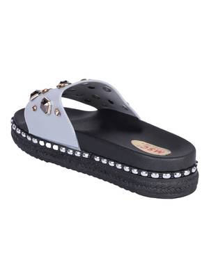 leatherette Stylish Fancy pink Platform Sandal For Women 3