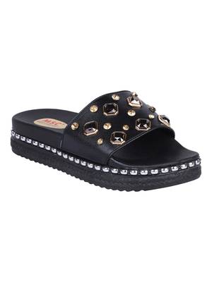 leatherette Stylish Fancy pink Platform Sandal For Women 1