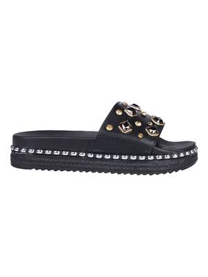 leatherette Stylish Fancy pink Platform Sandal For Women 2