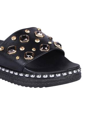 leatherette Stylish Fancy pink Platform Sandal For Women 5