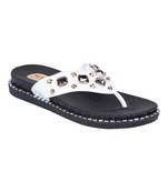 leatherette Stylish Fancy white Platform Sandal For Women