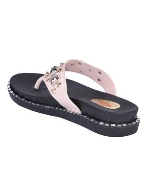 leatherette Stylish Fancy white Platform Sandal For Women 3