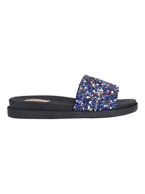 rubber Stylish Fancy gold Platform Sandal For Women 2
