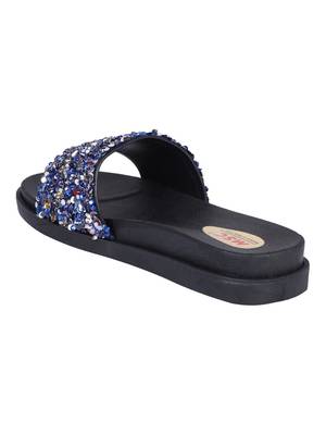 rubber Stylish Fancy gold Platform Sandal For Women 3