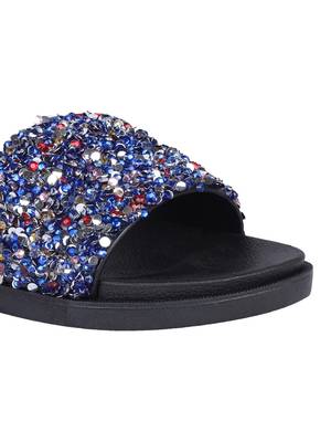 rubber Stylish Fancy gold Platform Sandal For Women 5