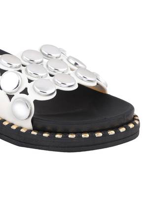 rubber Stylish Fancy white Platform Sandal For Women 5