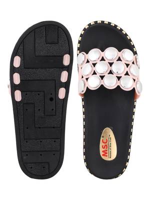 rubber Stylish Fancy white Platform Sandal For Women 4