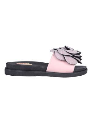 rubber Stylish Fancy Pink Platform Sandal For Women 2
