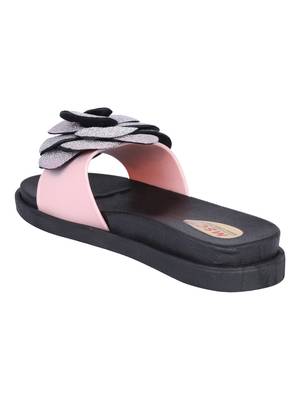 rubber Stylish Fancy Pink Platform Sandal For Women 3