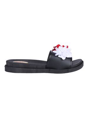 rubber Stylish Fancy Black Platform Sandal For Women 2