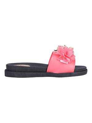rubber Stylish Fancy Pink Platform Sandal For Women 2