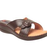 Women Brown Leather Sandal