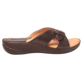Women Brown Leather Sandal 2