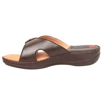 Women Brown Leather Sandal 3