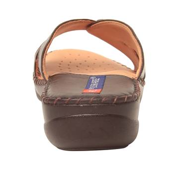 Women Brown Leather Sandal 4