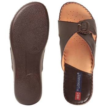 Women Brown Leather Sandal 5
