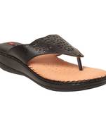 Women Black Leather Sandal