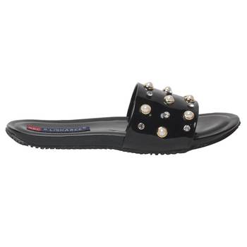 Women Black Synthetic Flats 2