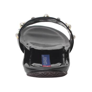 Women Black Synthetic Flats 4