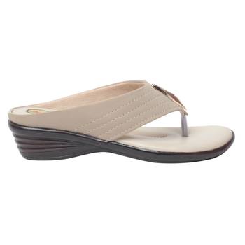 Women Cream Synthetic Sandal 2