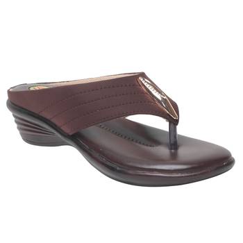 Women Brown Synthetic Sandal 1
