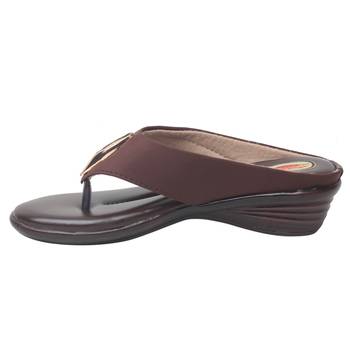 Women Brown Synthetic Sandal 3