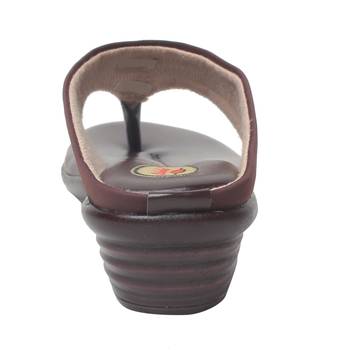 Women Brown Synthetic Sandal 4