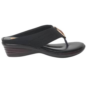Women Black Synthetic Sandal 2