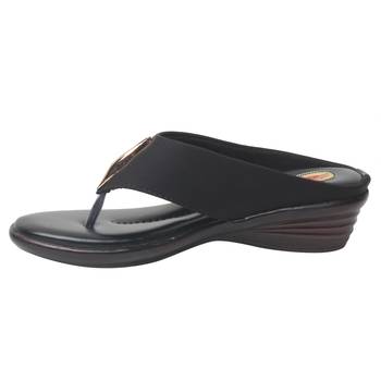 Women Black Synthetic Sandal 3