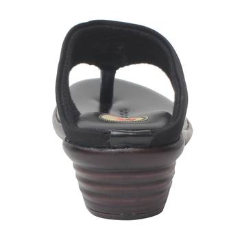 Women Black Synthetic Sandal 4